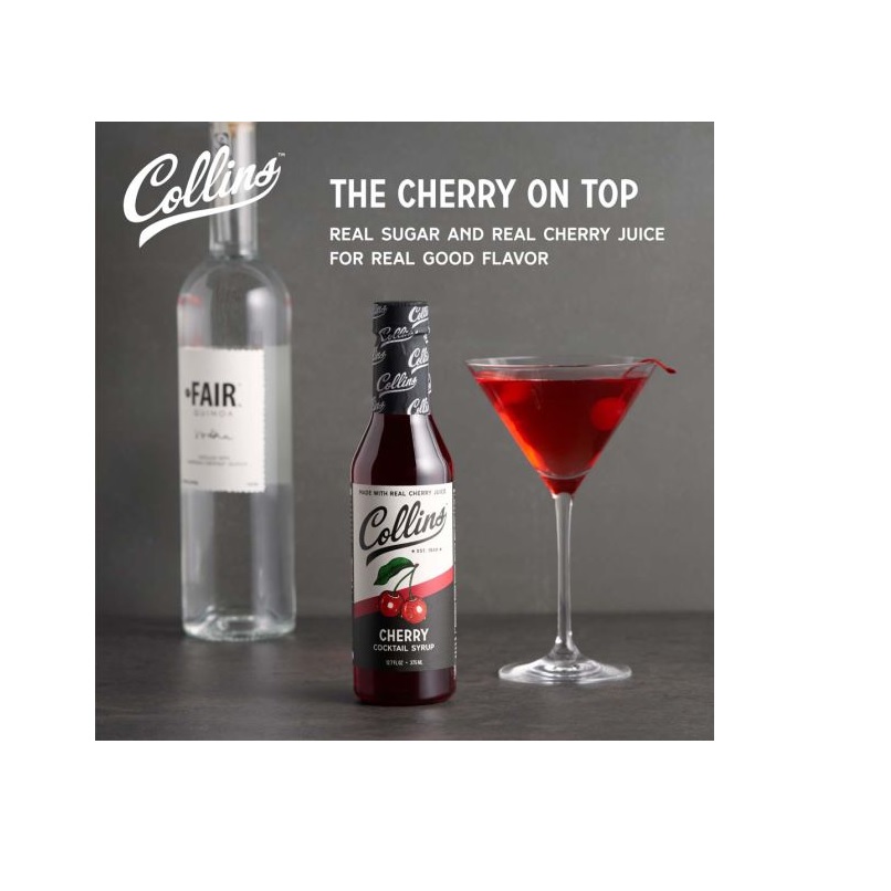 Collins 12.7 oz. Cherry Cocktail Syrup