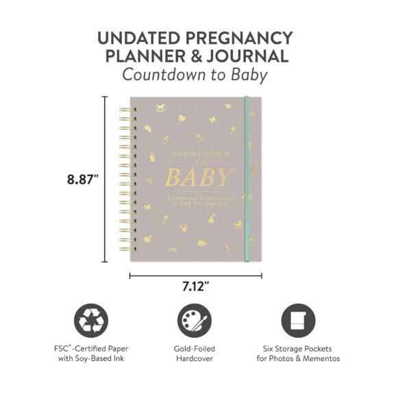 Studio Oh! Countdown to Baby Undated Pregnancy Planner & Journal