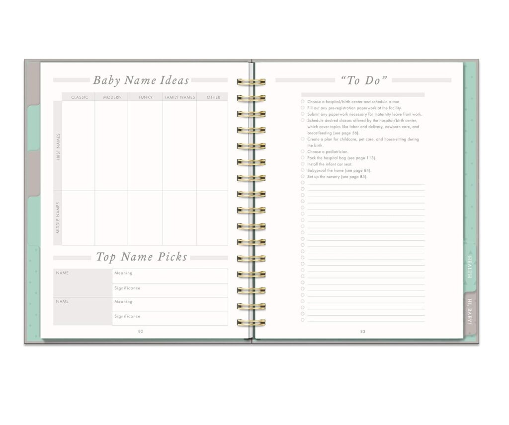 Studio Oh! Countdown to Baby Undated Pregnancy Planner & Journal