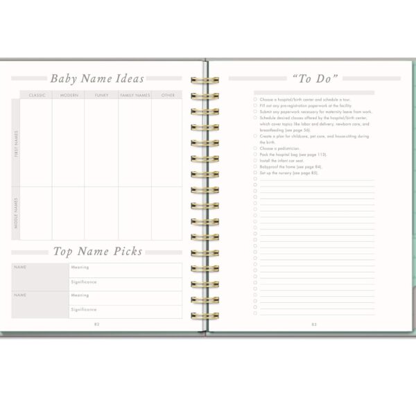 Studio Oh! Countdown to Baby Undated Pregnancy Planner & Journal
