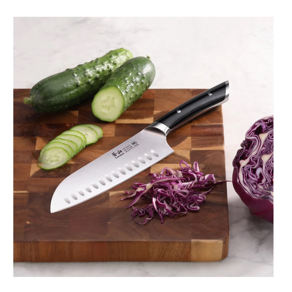 HELENA Series 7-Inch Santoku Knife, Forged German Steel