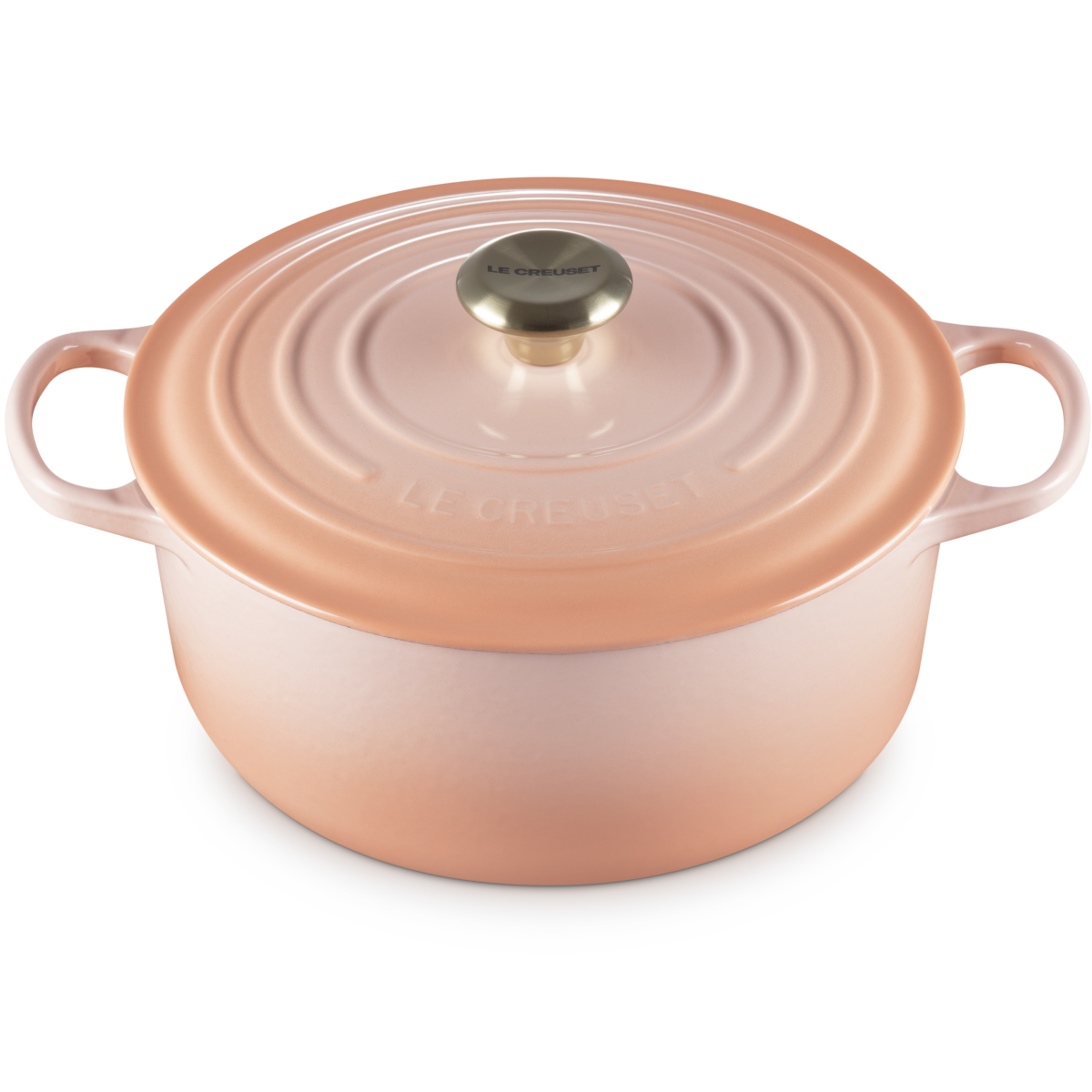 Le Creuset 5.5 Qt. Round Dutch Oven - Peche