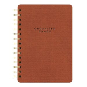 Studio Oh Organized Chaos Spiral Journal - Cinnamon Brown