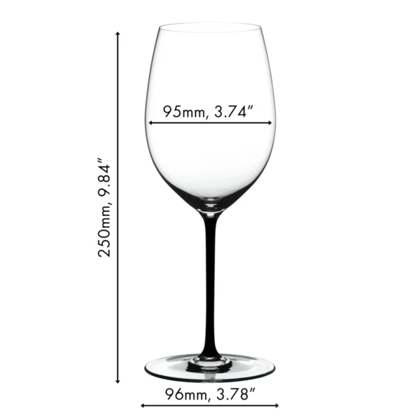 Riedel Fatto a Mano Cabernet Merlot - Black2