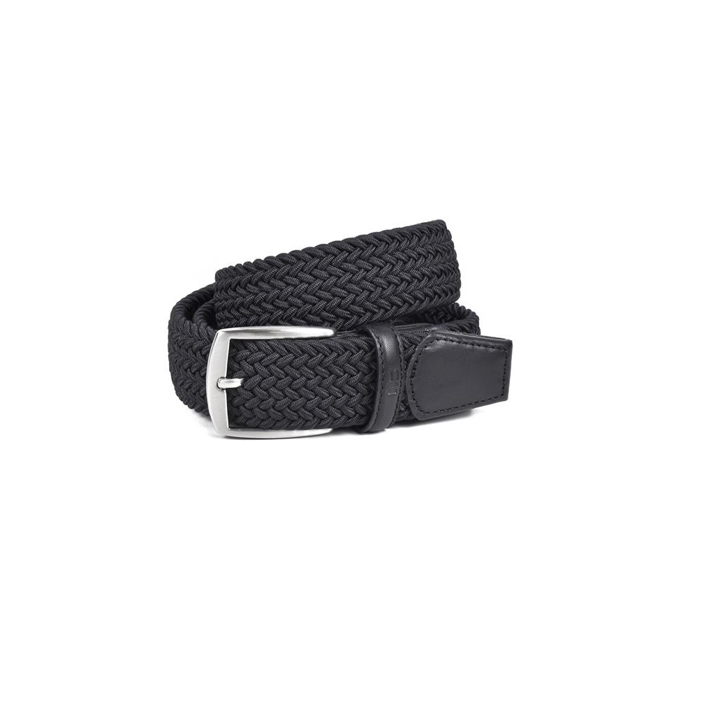 Miguel Bellido Stretch Braided Belt Black Berings