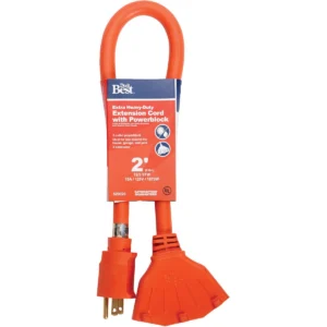 Do it Best 2' Extension Cord with Powerblock