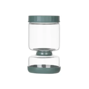 Genicook Dual-Part Glass Pickle Jar