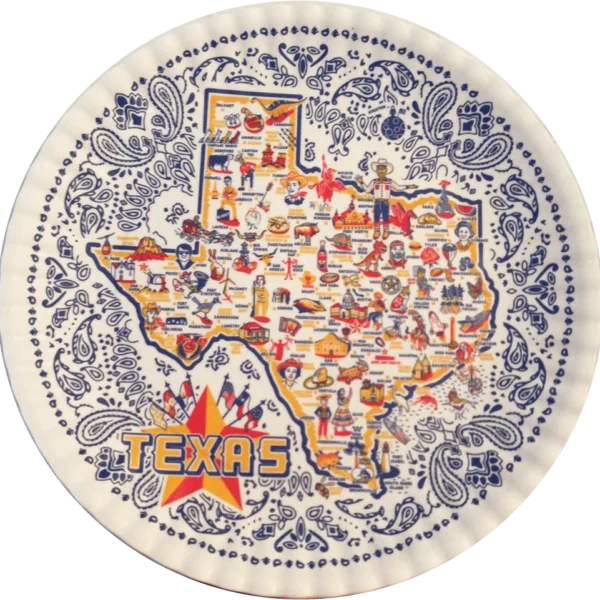 Melamine Texas 16in Platter