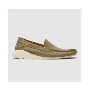 Olukai Ka‘a Loafer Men’s Italian Suede Shoes - Oatmeal