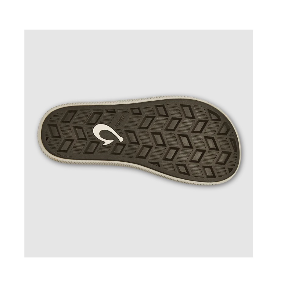 Olukai Ulele Men’s Water-Ready Beach Sandals - Dark Wood