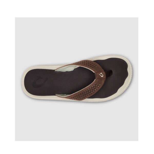 Olukai Ulele Men’s Water-Ready Beach Sandals - Dark Wood
