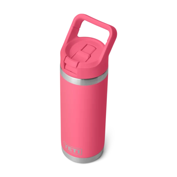 Yeti Rambler 18oz Straw Cap Bottle - Tropical Pink