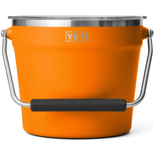 Yeti Rambler Beverage Bucket with Lid - Crab King Orange