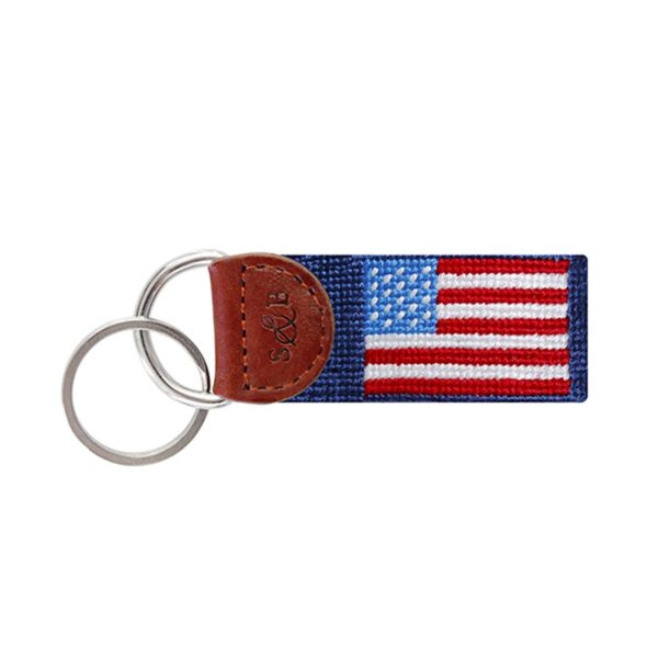 Smathers & Branson American Flag Key Fob (Classic Navy)
