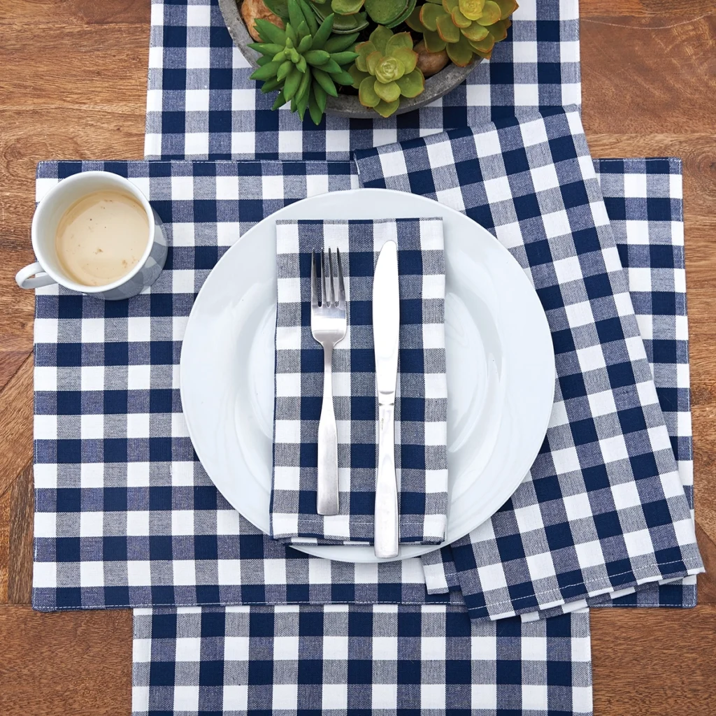 Ashford Check Setting Indigo