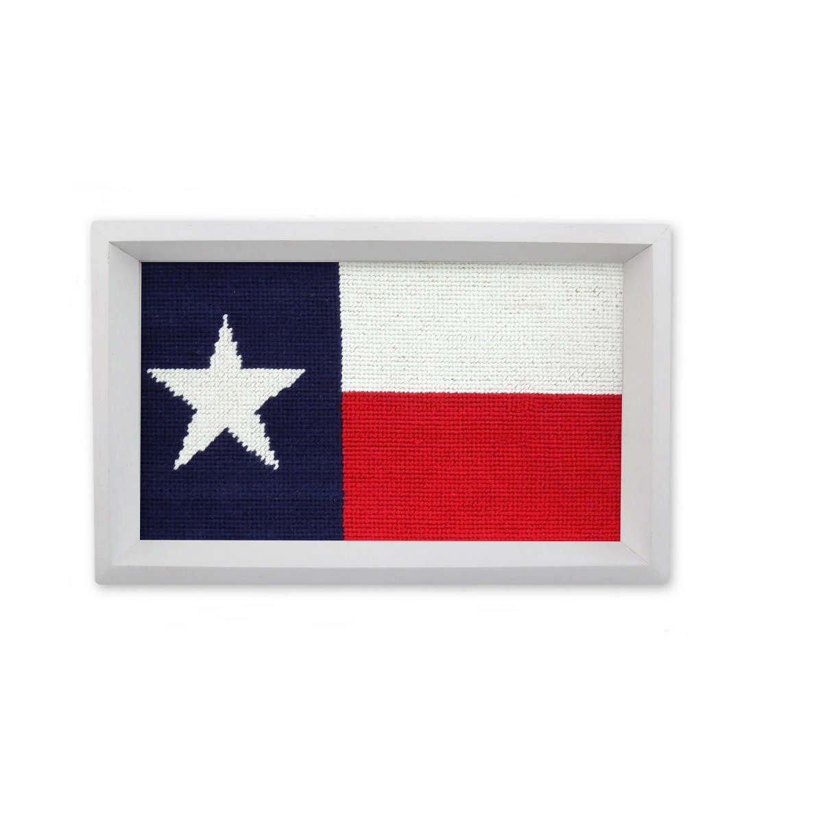 Smathers & Branson Big Texas Flag Valet Tray (White Wood)