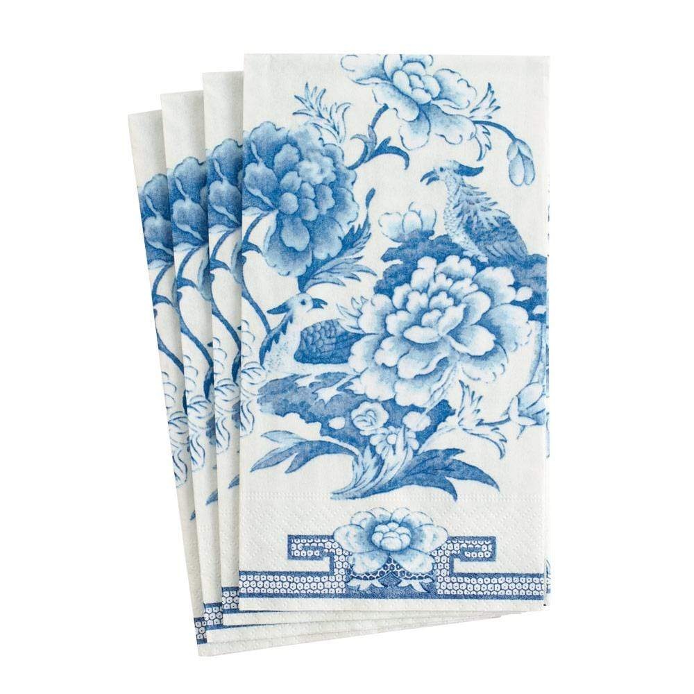 Caspari Blue & White Paper Guest Towel Napkins