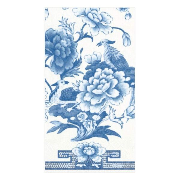 Caspari Blue & White Paper Guest Towel Napkins