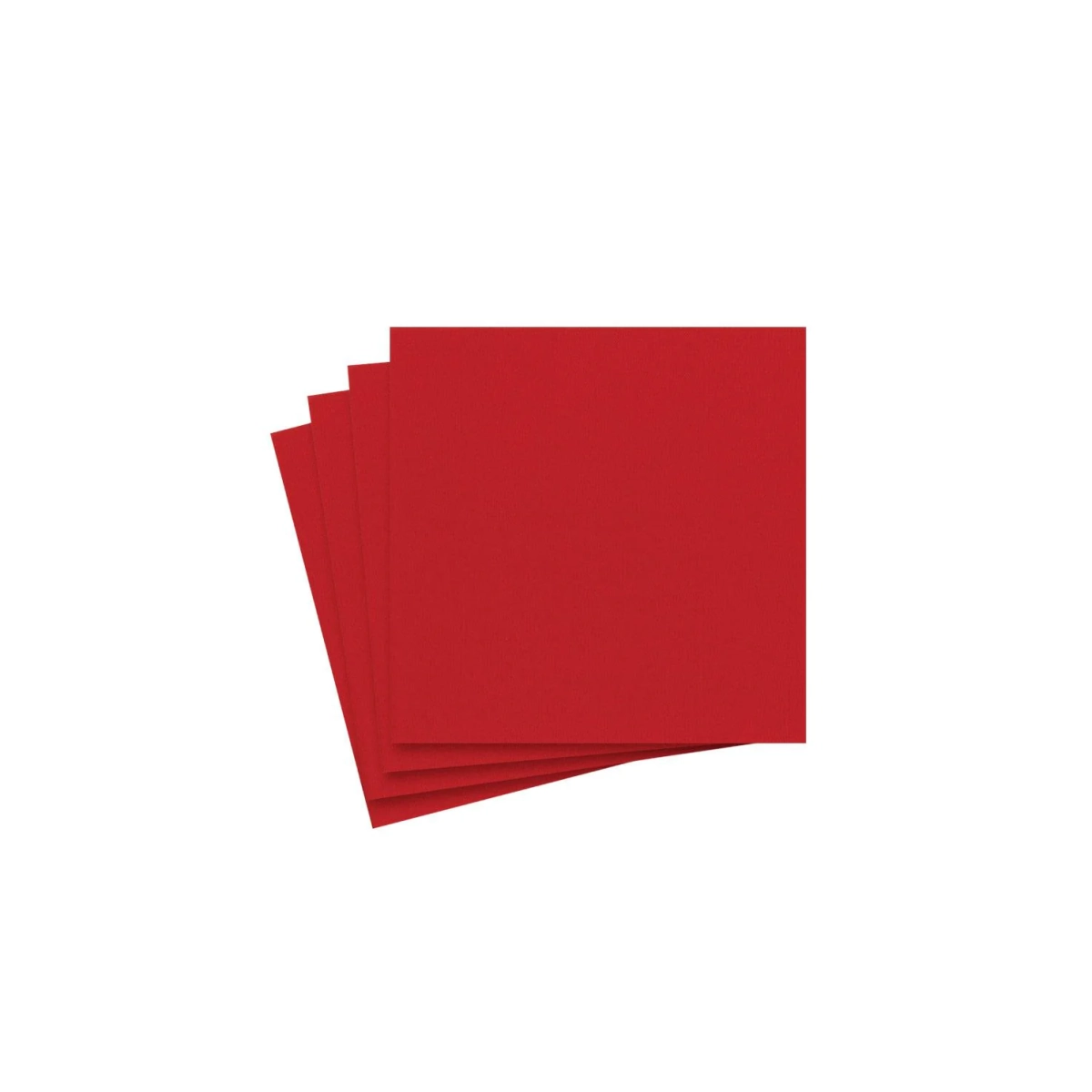 Caspari Paper Linen Cocktail Napkins - Red