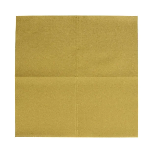 Caspari Paper Linen Cocktail Napkins - Gold, Pack of 15