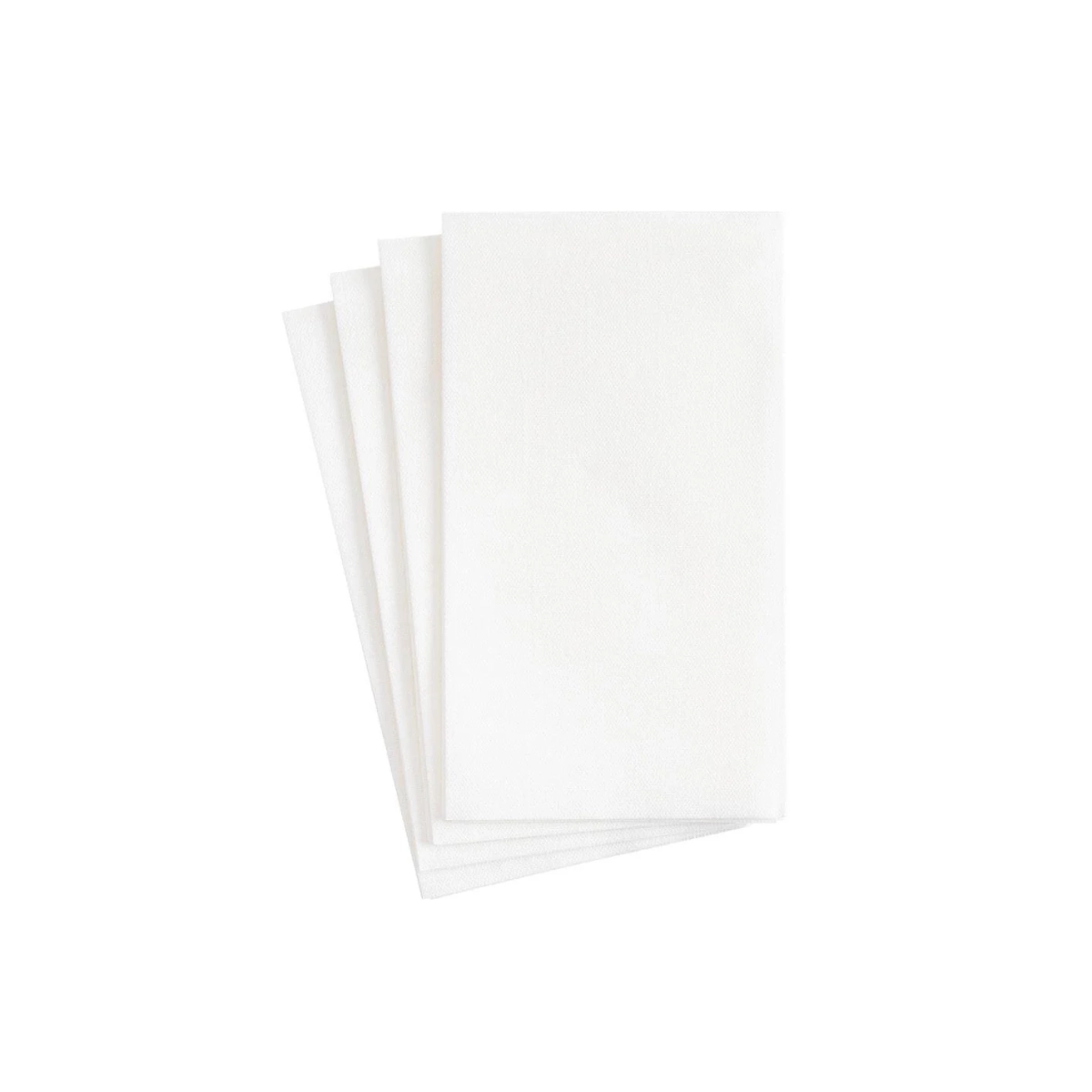 Caspari Paper Linen Guest Towel - White