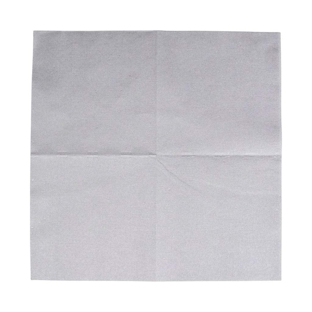 Caspari Paper Linen Cocktail Napkins - Silver, Pack of 15