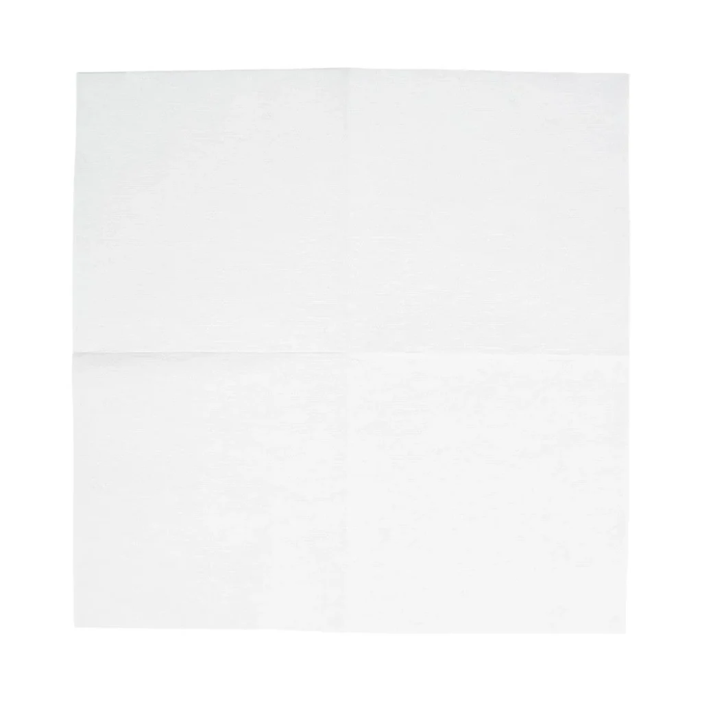 Caspari Paper Linen Cocktail Napkins - White, Pack of 15