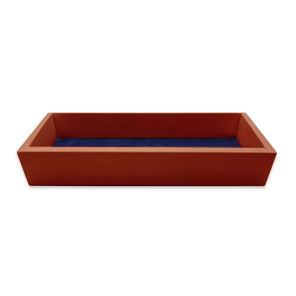 Smathers & Branson Crossed Clubs Valet Tray (Classic Navy) (Chestnut Wood)