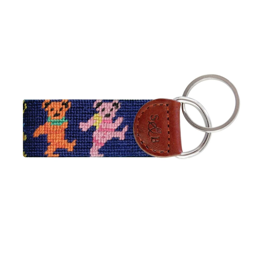 Smathers & Branson Dancing Bears Key Fob (Navy)