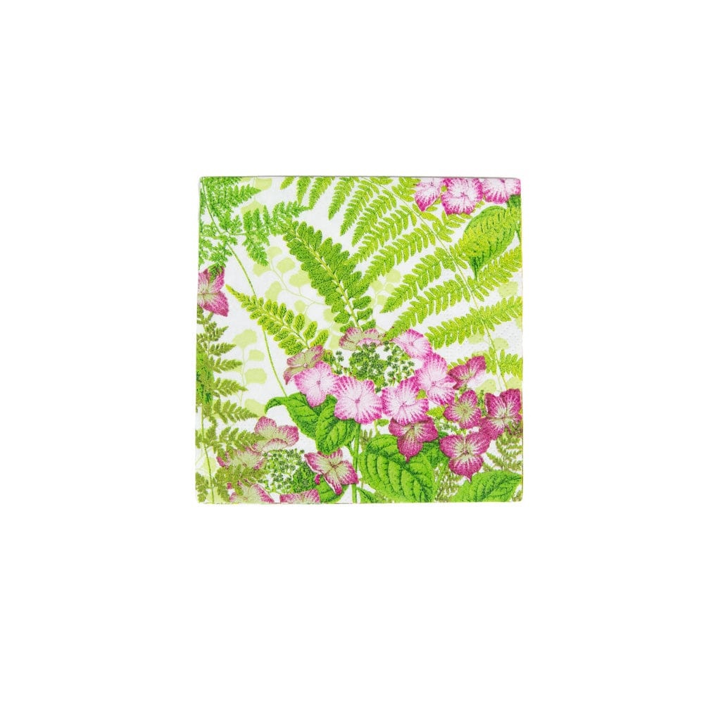 Caspari Fern Garden Paper Cocktail Napkins Berings