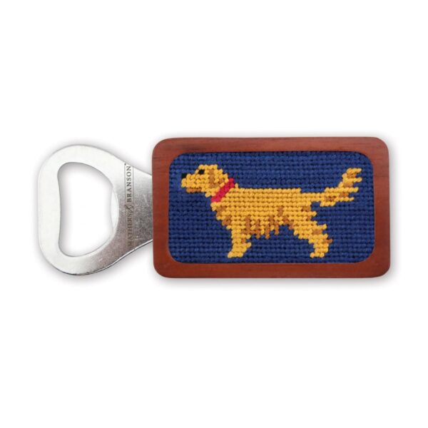 Smathers & Branson Golden Retriever Bottle Opener (Classic Navy)