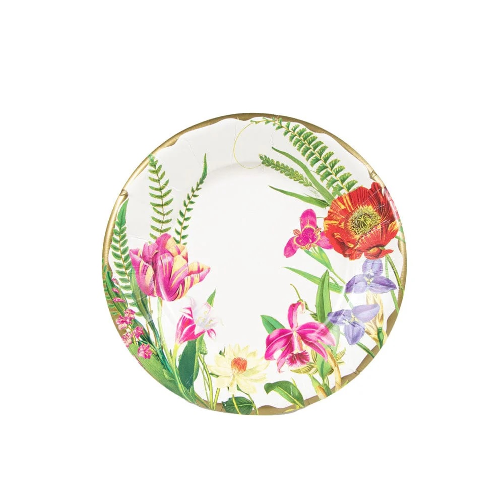 Caspari La Dolce Vita Paper Salad & Dessert Plates Berings