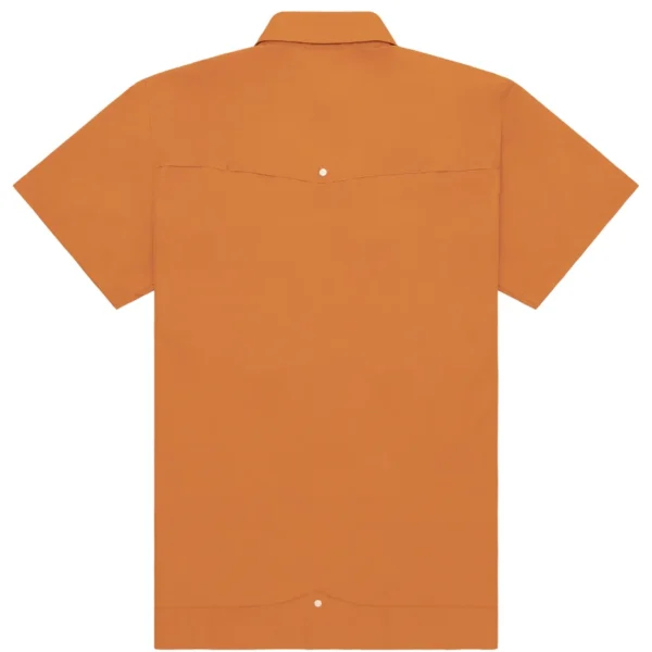Texas Standard Guayabera Libre Shirt - Solid Burnt Orange2