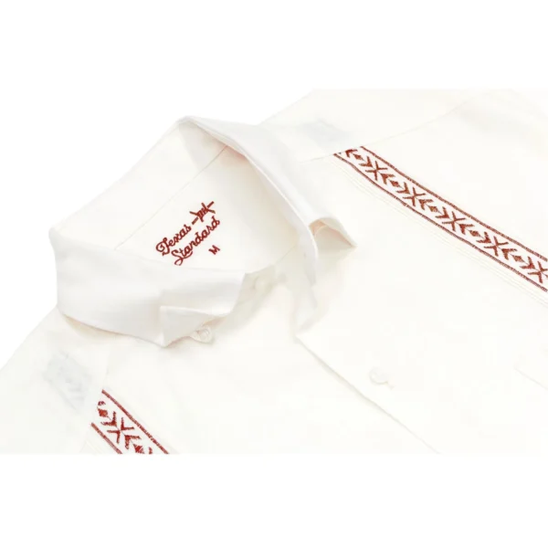 Texas Standard Tejas Guayabera - Maroon2