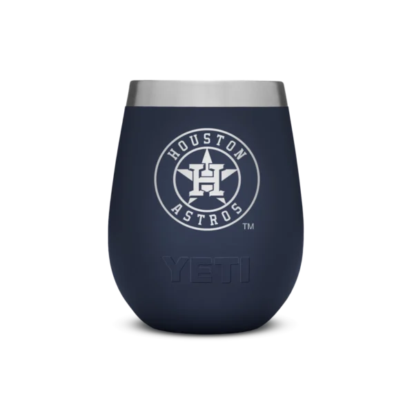 Yeti Rambler Astros Wine Tumbler with Magslider Lid - Navy