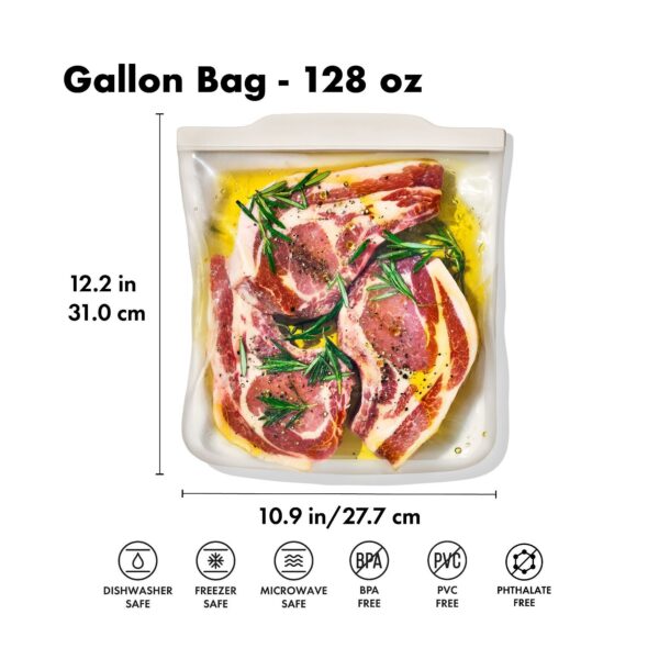 OXO Silicone Reusable Bag - Gallon Bag (128 oz)