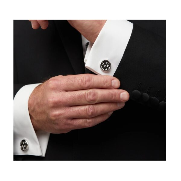 Brackish Cufflinks - Bear (Rhodium)