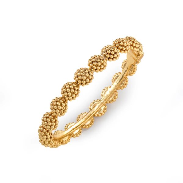Capucine De Wulf Berry Eternity Hinged Bangle, S/M - Gold