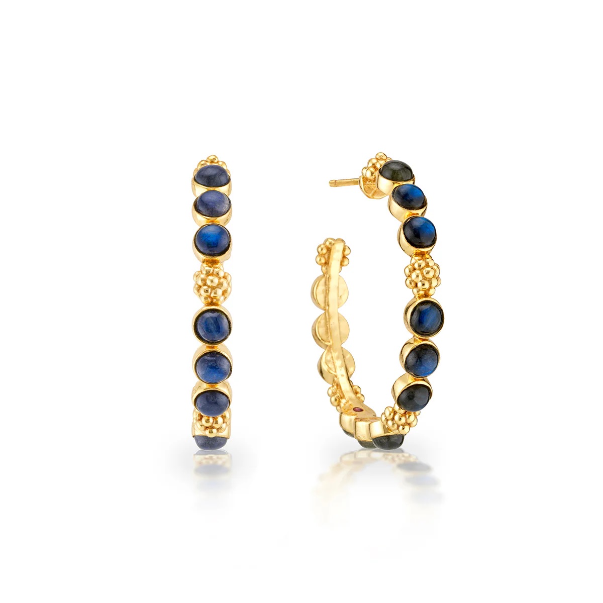 Capucine De Wulf Berry Clover Teardrop Earrings - Blue Labradorite main image 0