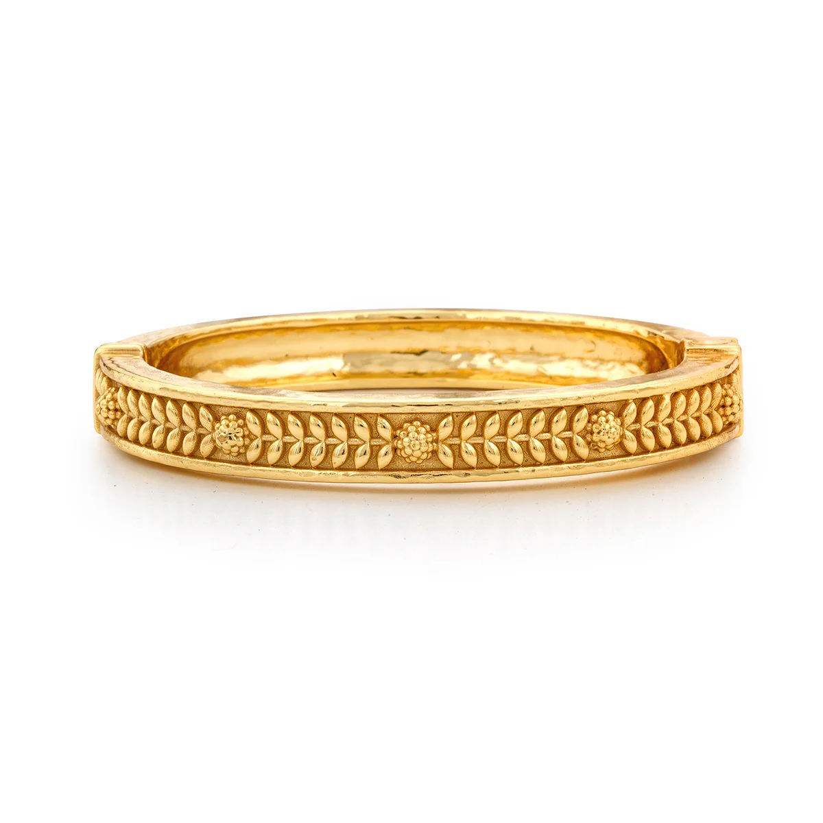 Capucine De Wulf Berry Vine Hinged Bangle, S/M - Gold