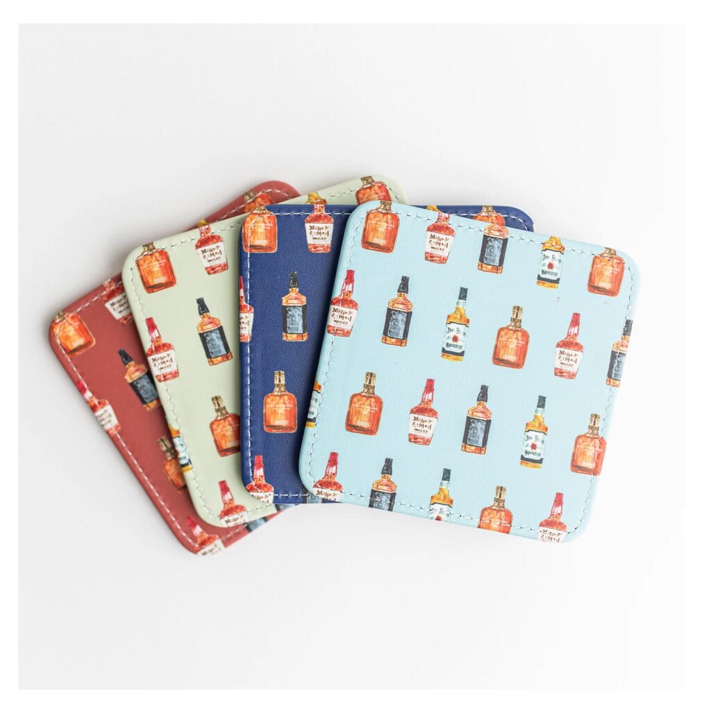 Keva Style Bourbon Trail Coasters, Set of 4