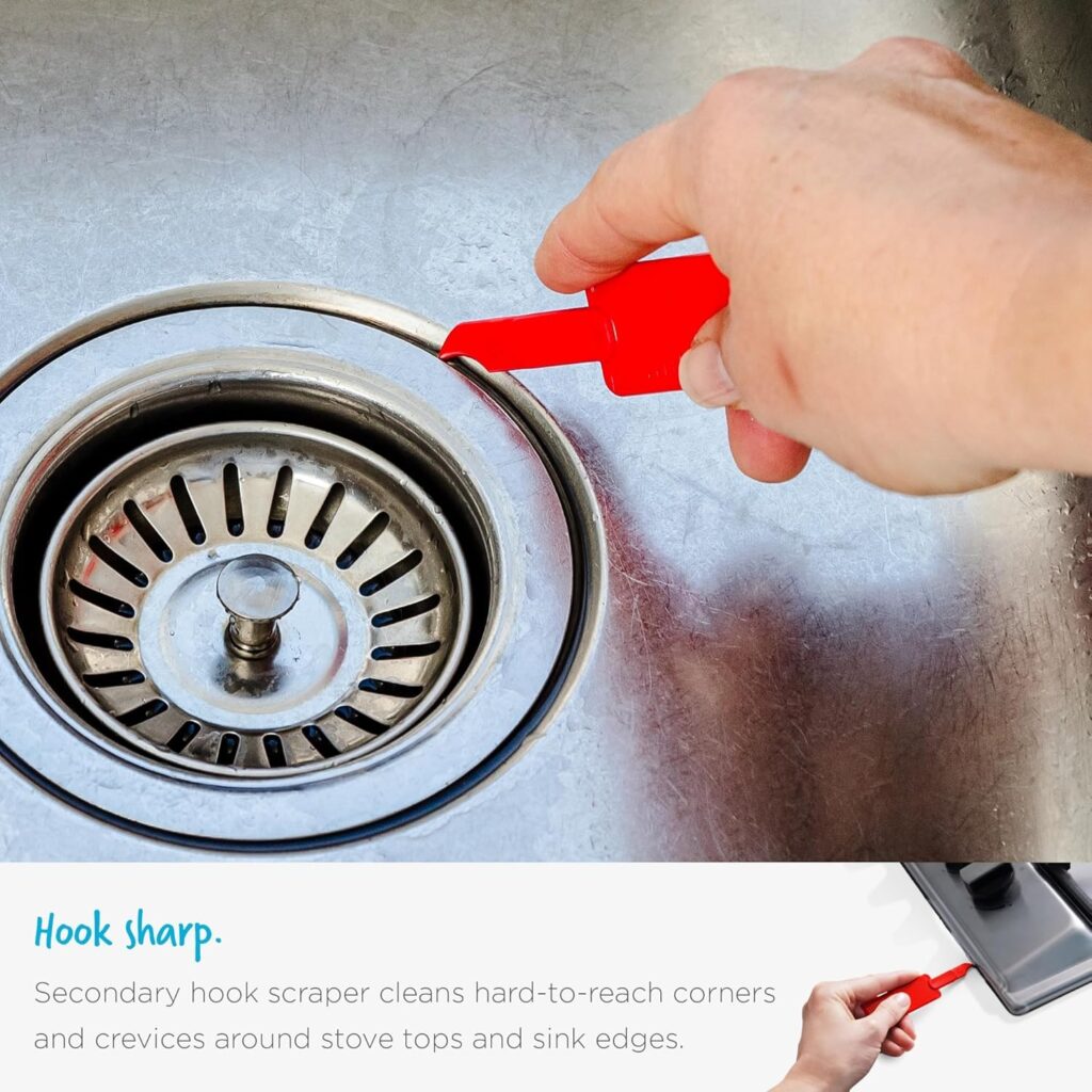 Cleana 2-In-1 Self-Sharpening Cleaning Scraper & Hook Scraper