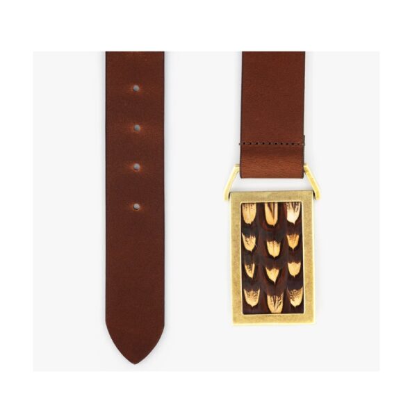 Brackish Cypress Shadow Pheasant Feather Belt
