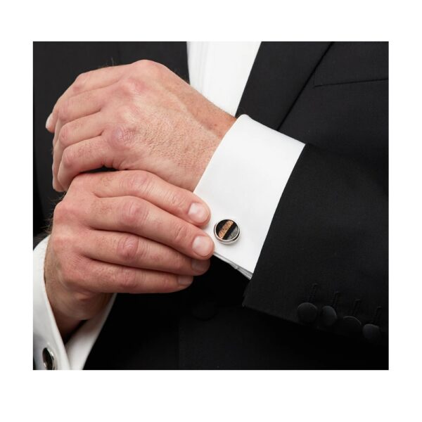 Brackish Cufflinks - Daufuskie (Rhodium)