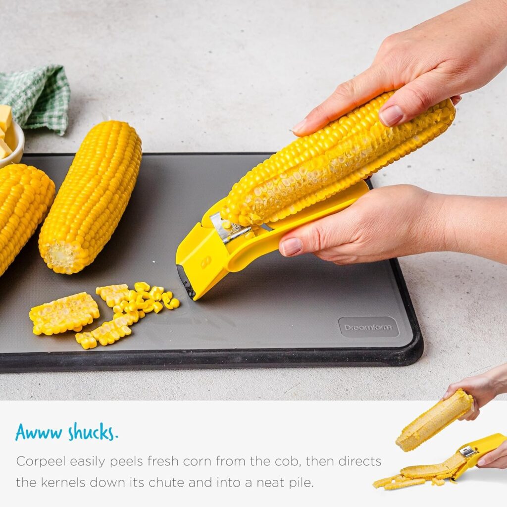Dreamfarm Corpeel Easy & Speedy Corn Peeler, Stripper, & Separator