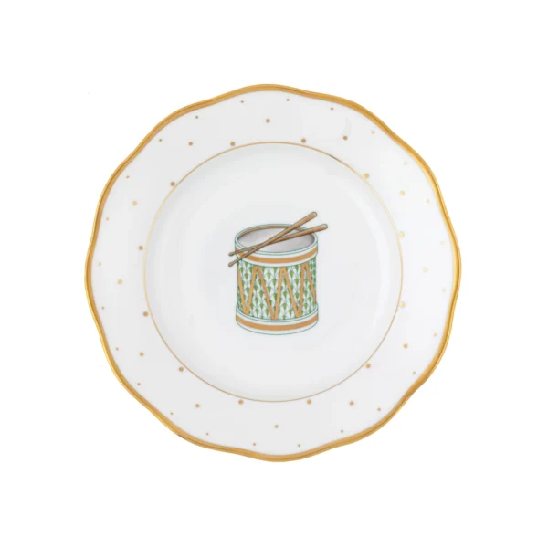 Herend Christmas Dessert Plate - Drum