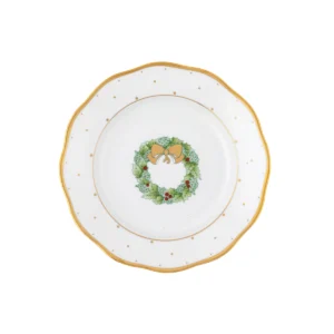 Herend Christmas Dessert Plate - Wreath