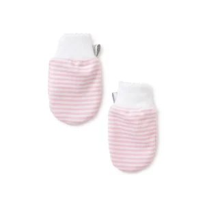 Kissy Kissy Simple Stripes Pink Mittens