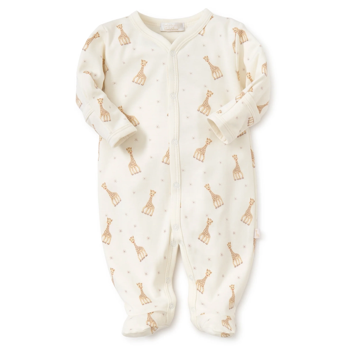 Kissy Kissy Blue Giraffe Zippered Footie main image 0