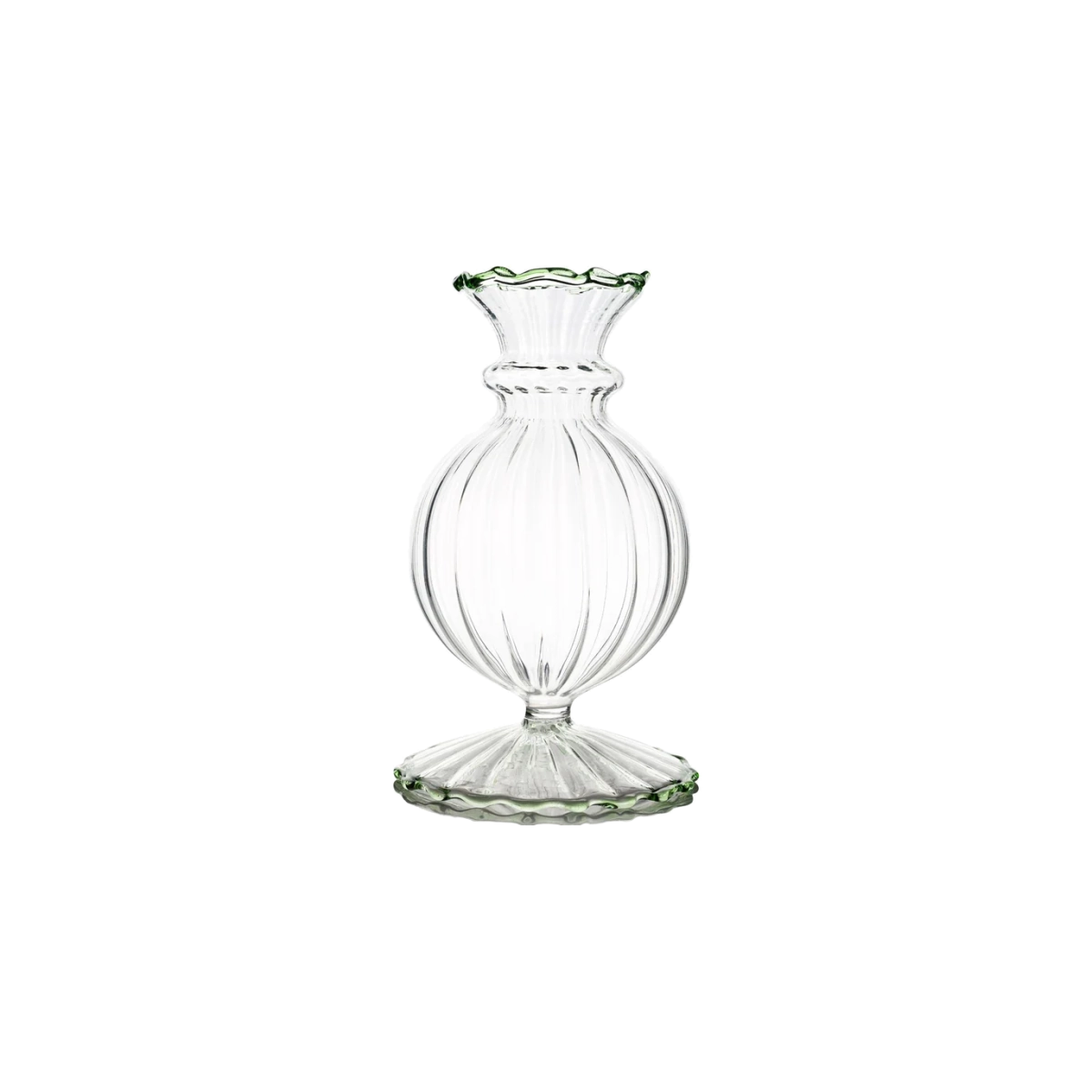 Miss Annie Bud Vase - Green Trim